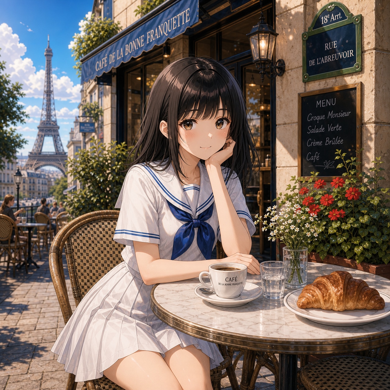 カフェの昼下がり
