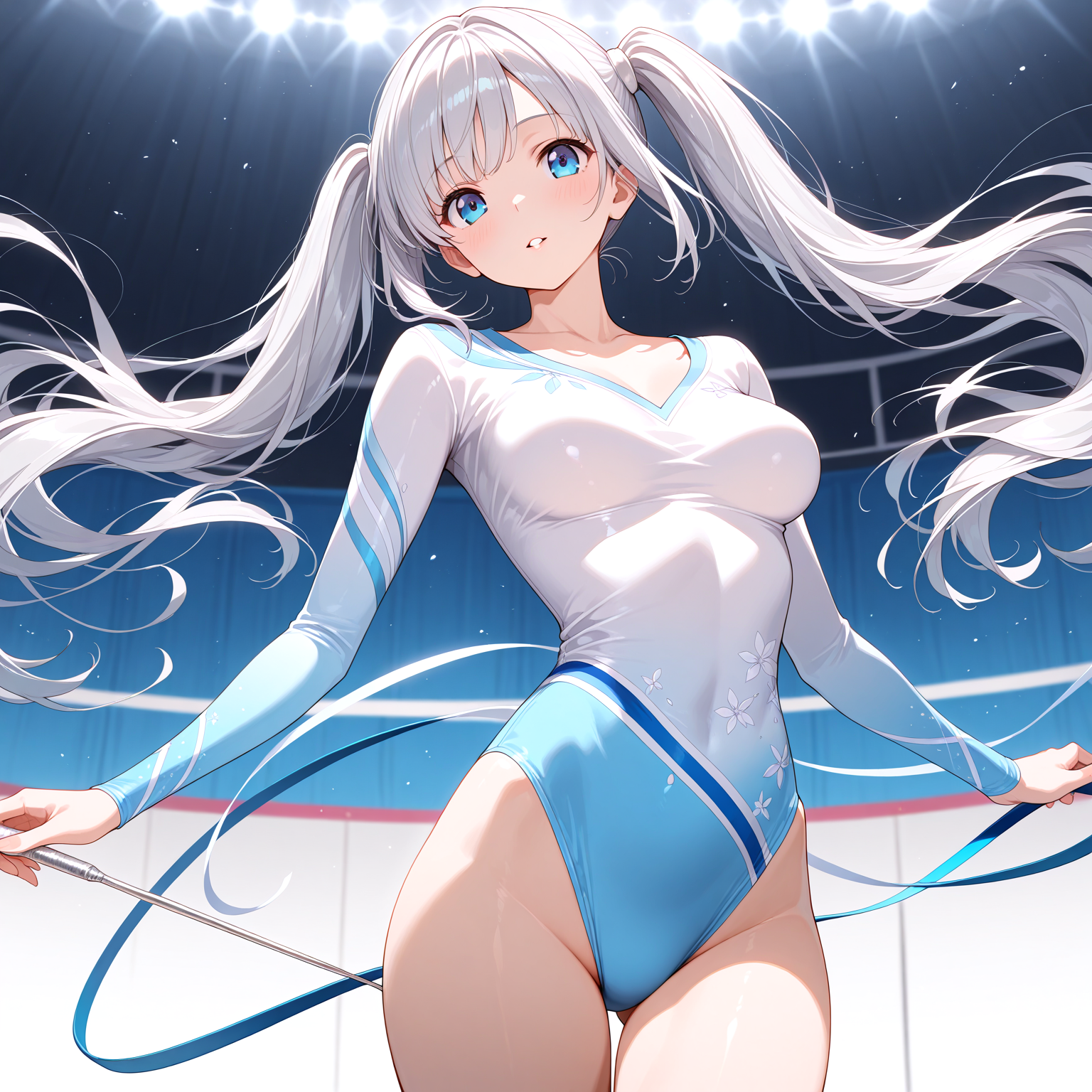なびくツインテール
