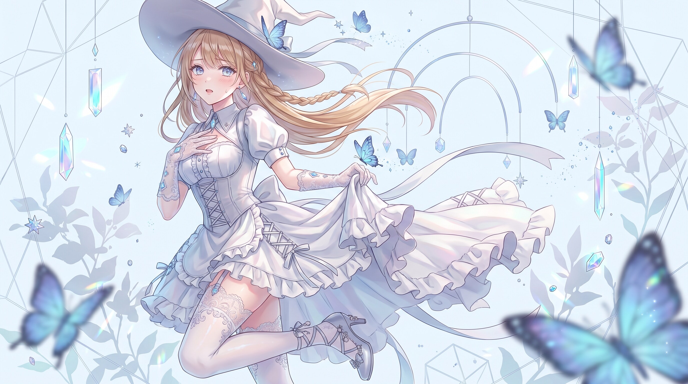 蒼蝶揺籠の魔帽 | の人気AIイラスト・グラビア