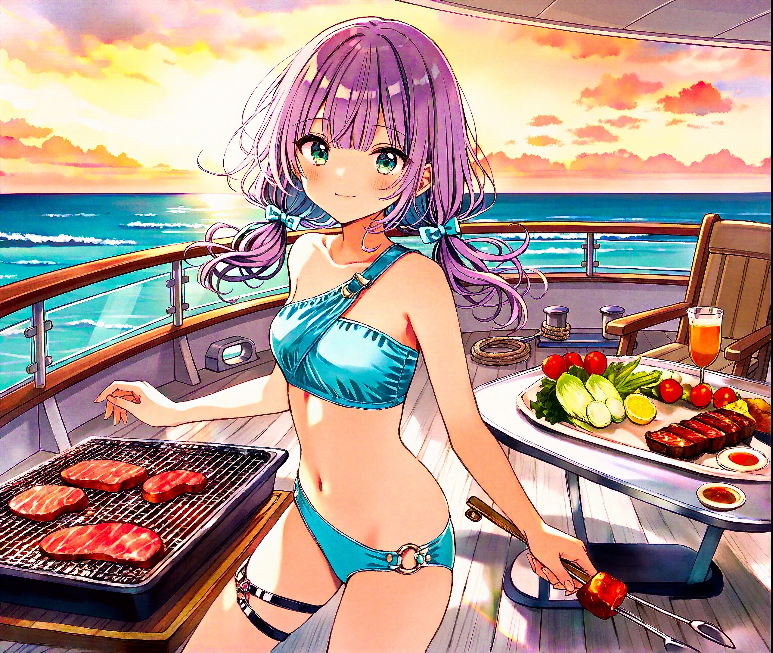 バーベキューしますわ