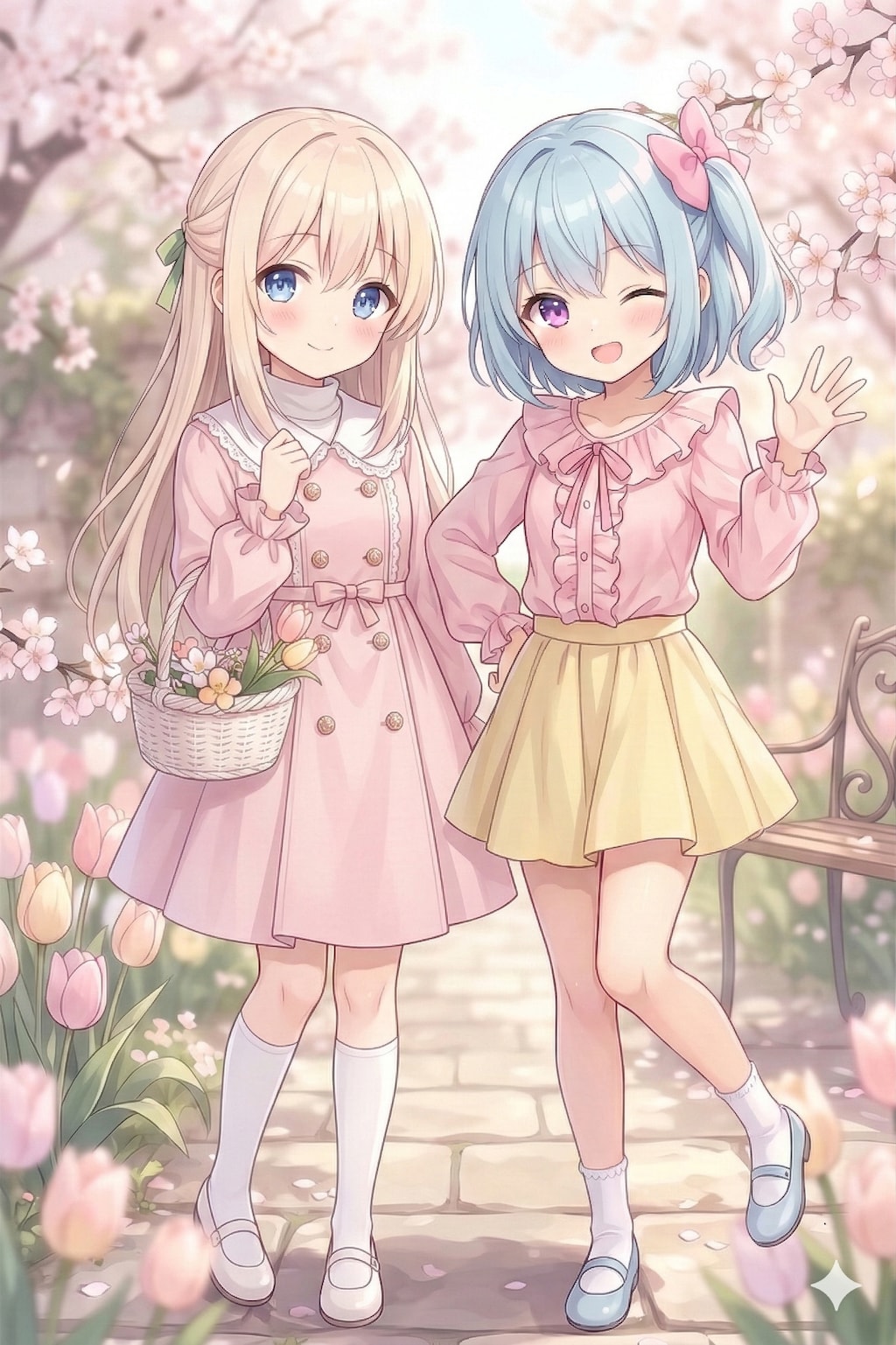 春色コーデでおでかけ🌸