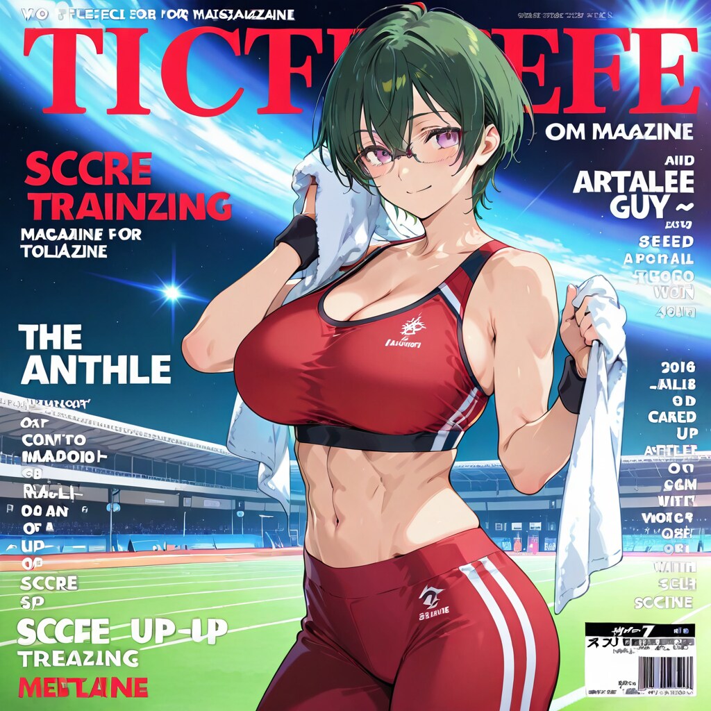 未来のスポーツ雑誌の表紙