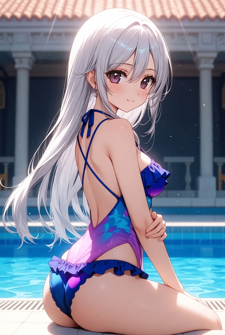 プール遊び