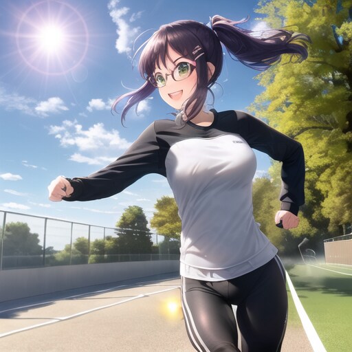 ランニング（メガネあり）