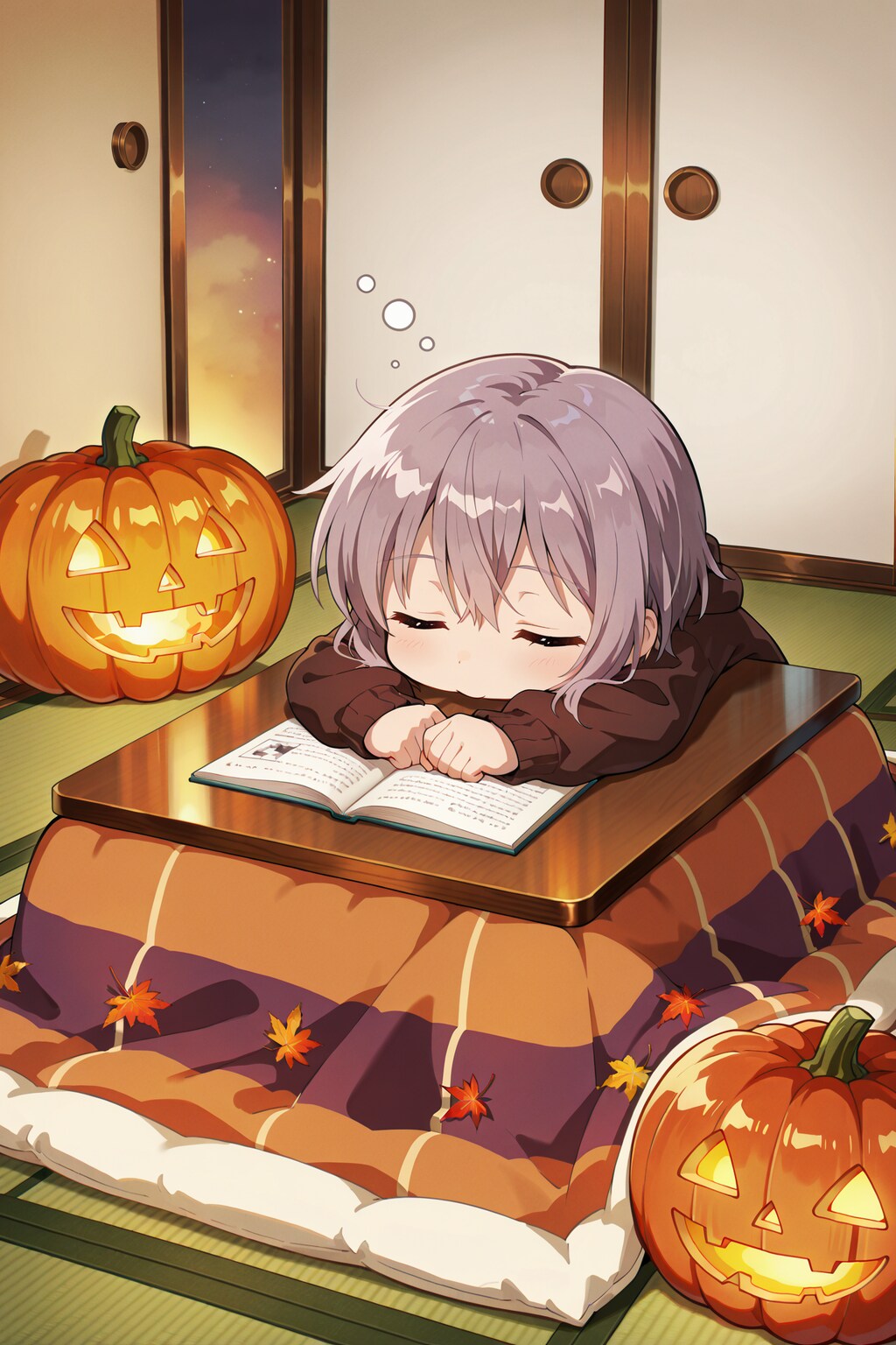 こたつの灯りとハロウィンの夢