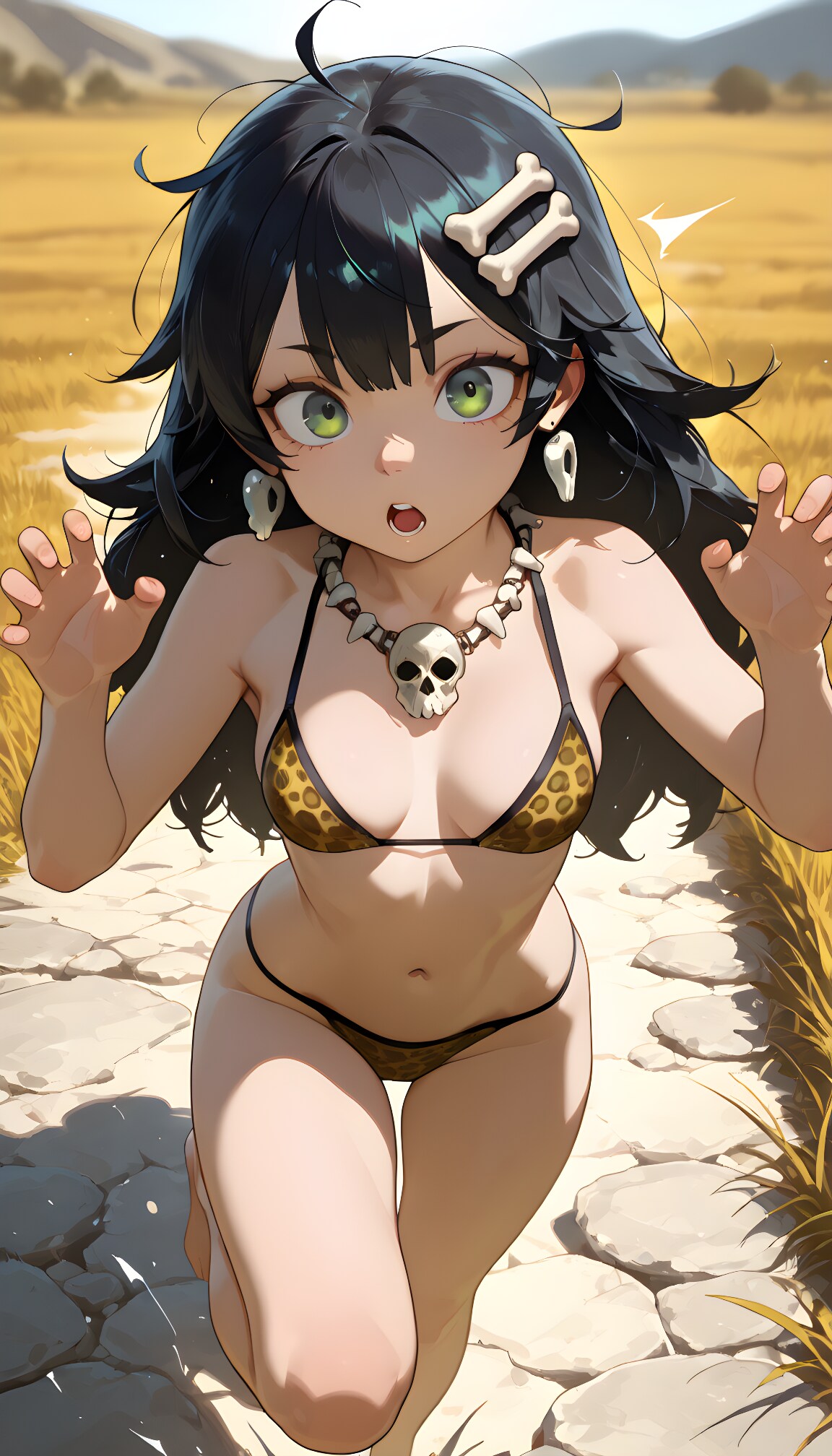 【#ここだけ原始時代】脅かしてやろうと思ったのになぜ気付いた？