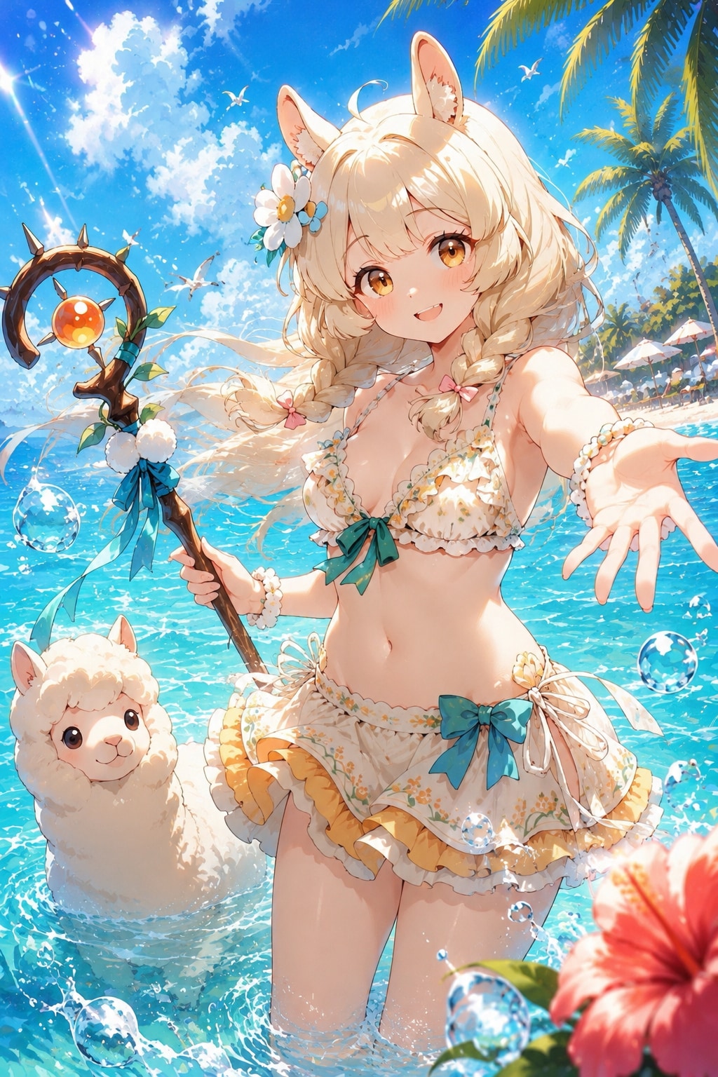真夏のアルパカちゃん
