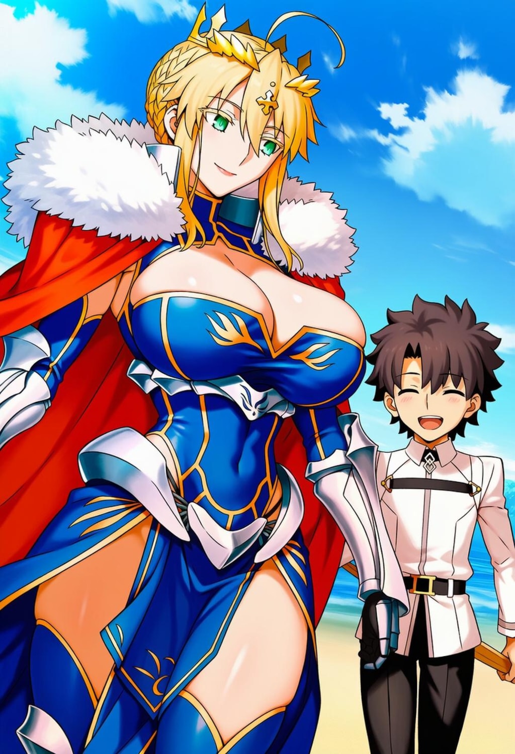 若返った少年を世話するバニーコスプレ人妻達