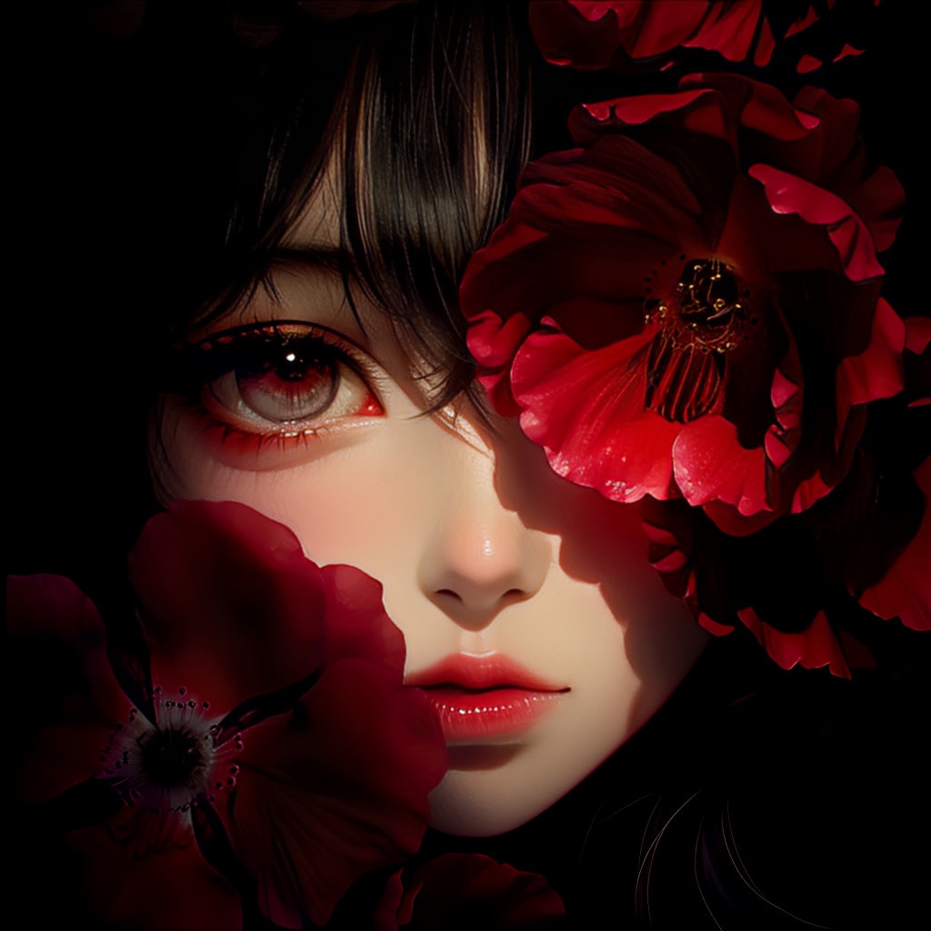 赤薔薇に隠された紅き瞳の秘密