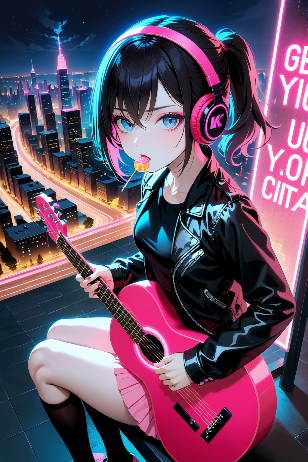 ネオンライトと音楽少女