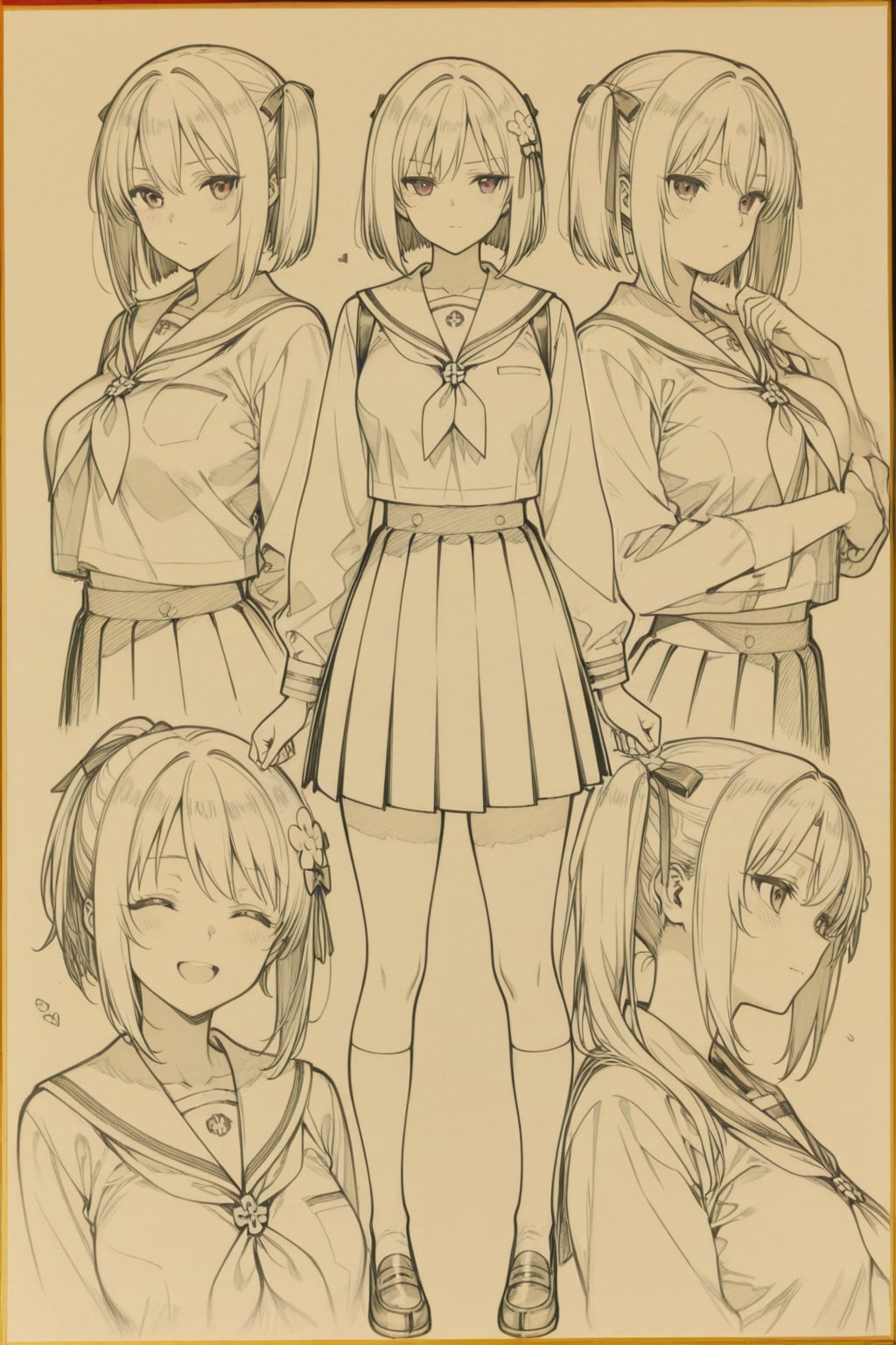 日本画で描く「学園祭のヒロイン」