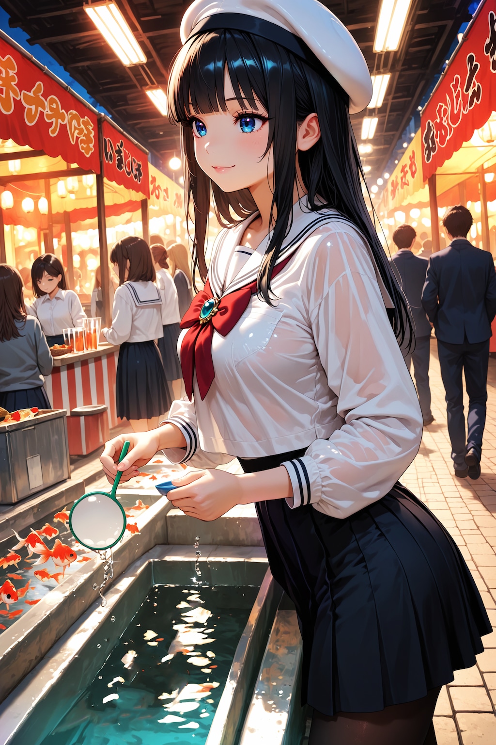 秘密の金魚すくい