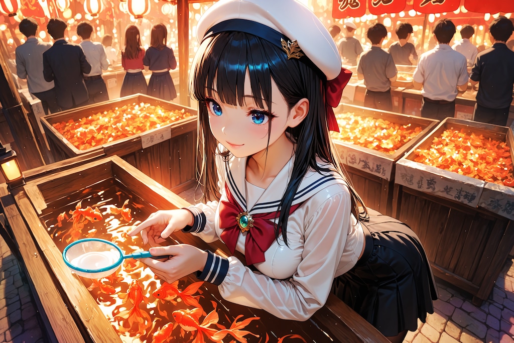 秘密の金魚すくい