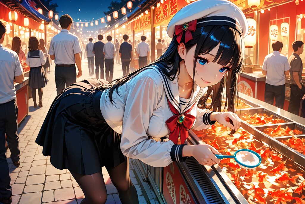 秘密の金魚すくい