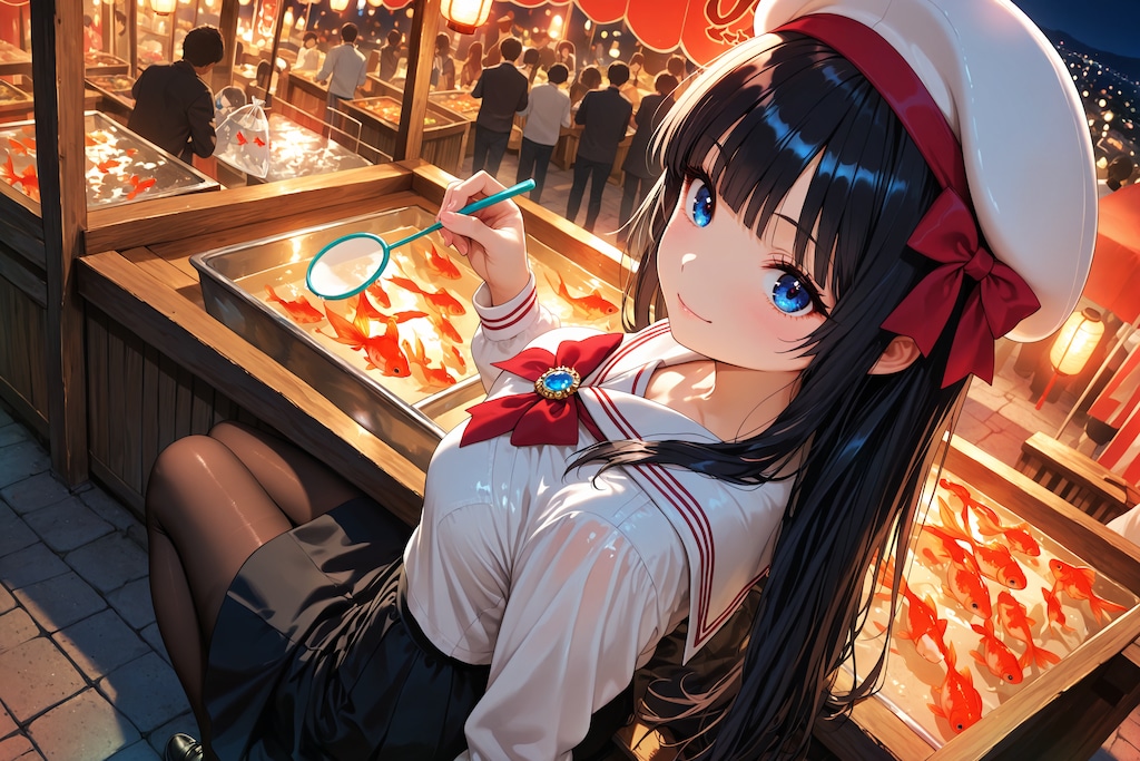 秘密の金魚すくい