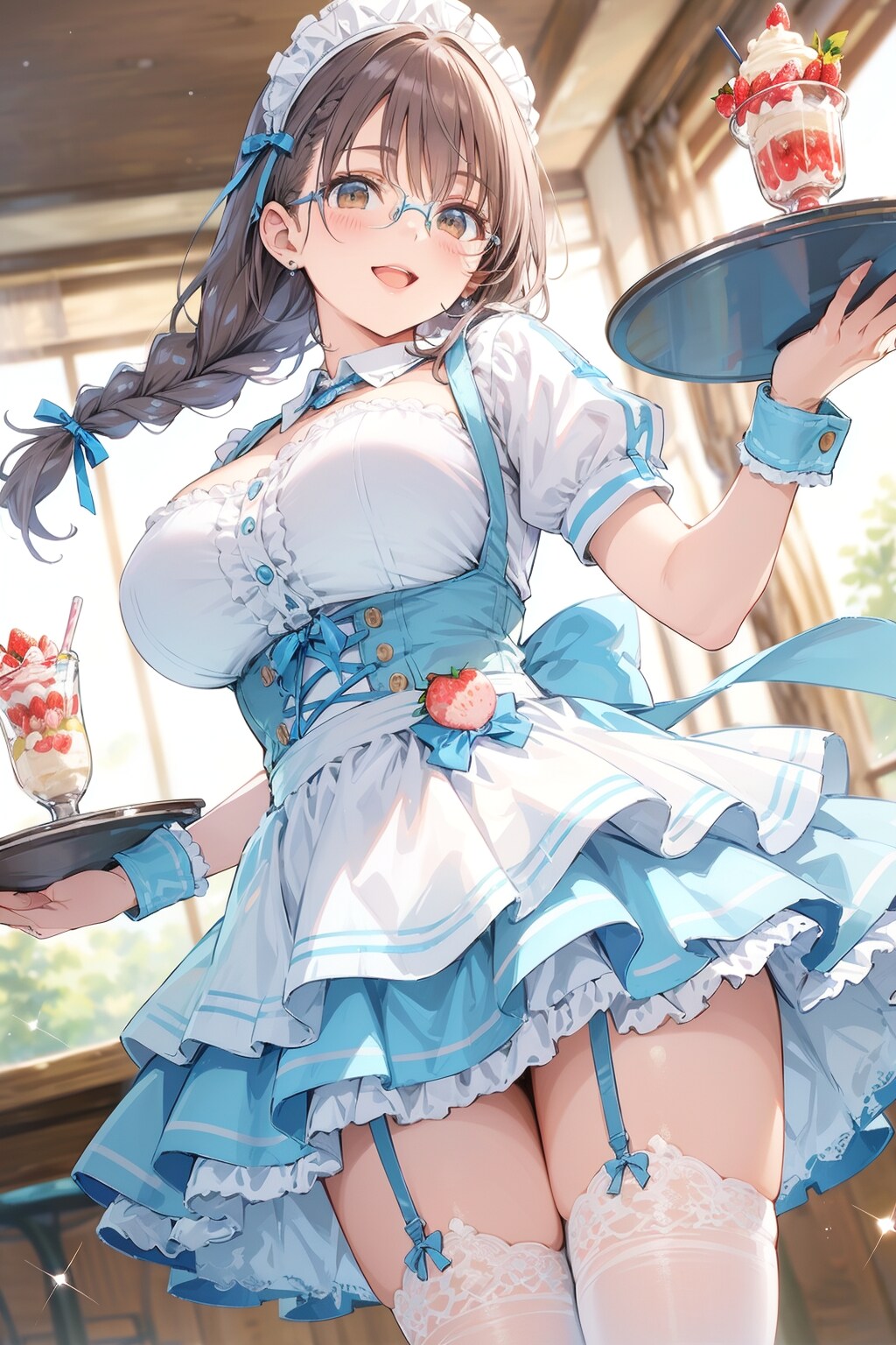 シーズン最後の朝摘みいちごパフェ