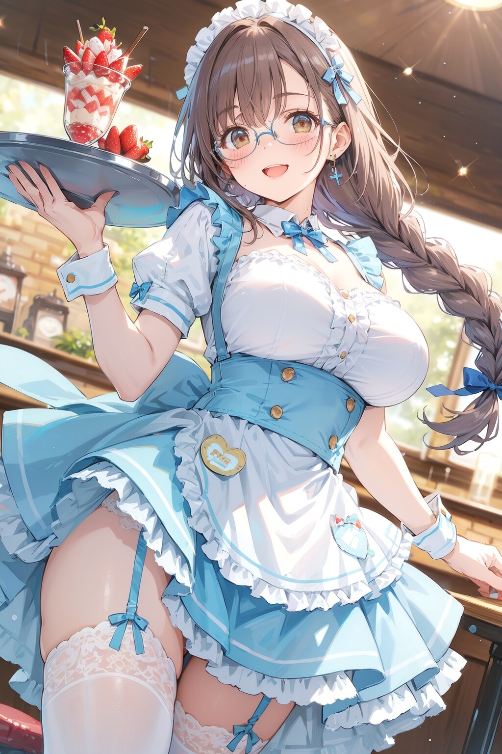 シーズン最後の朝摘みいちごパフェ