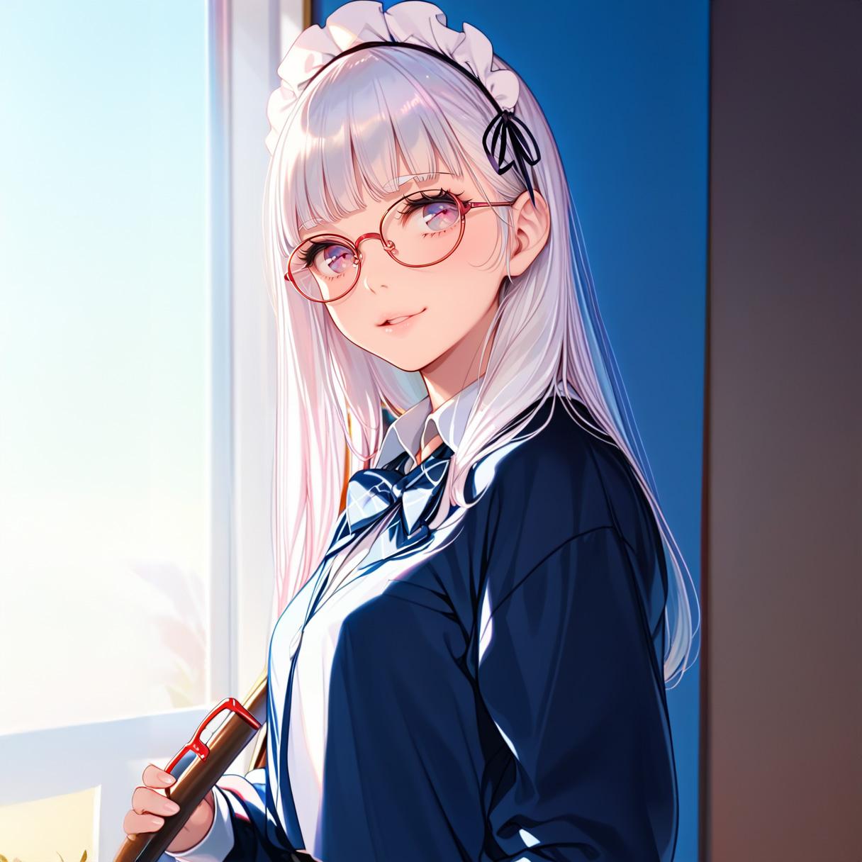 「ご主人、見てください。制服ですよ♪」 | の人気AIイラスト・グラビア