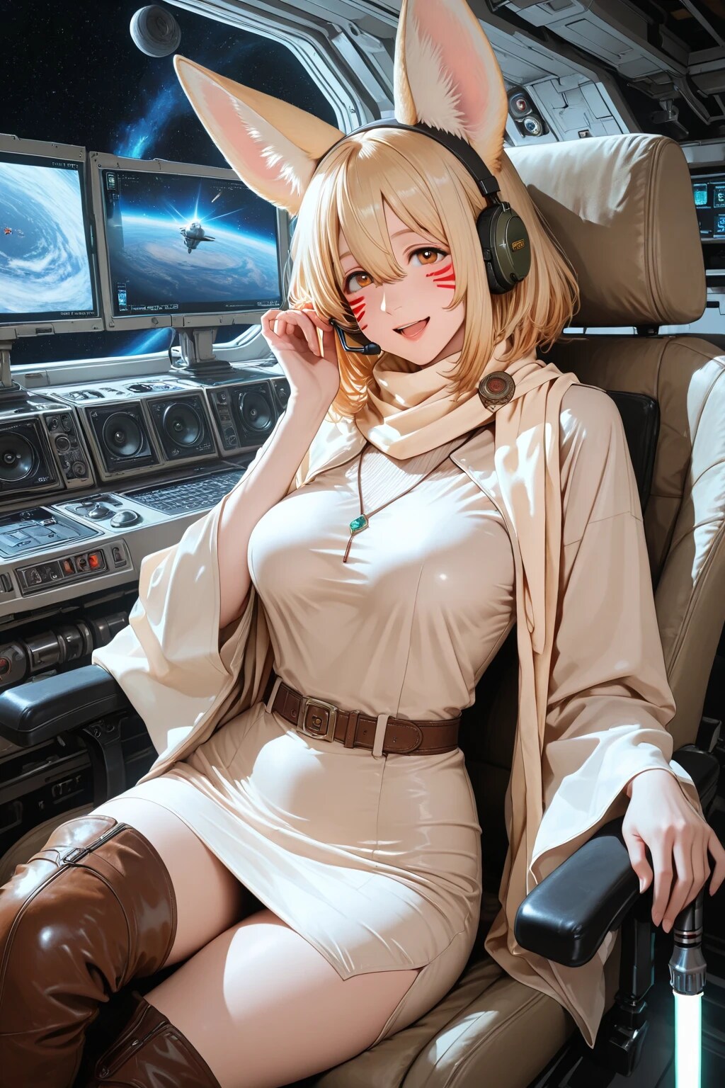 宇宙空間を移動するフェネリア