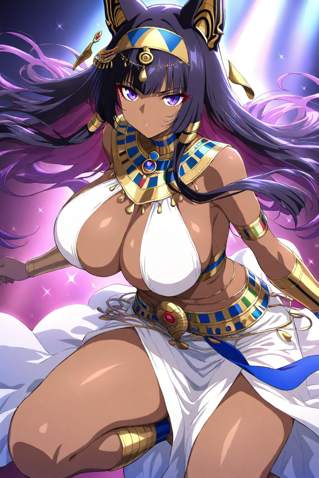 褐色エジプト猫耳爆乳