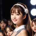 ギンガムチェックのドレスとレースアップブーツ 6枚目
