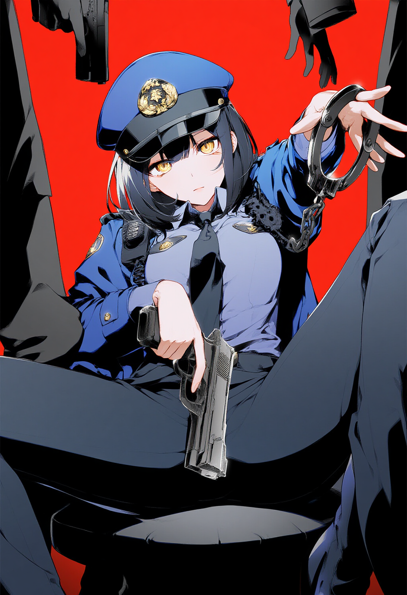思考検挙の警察官
