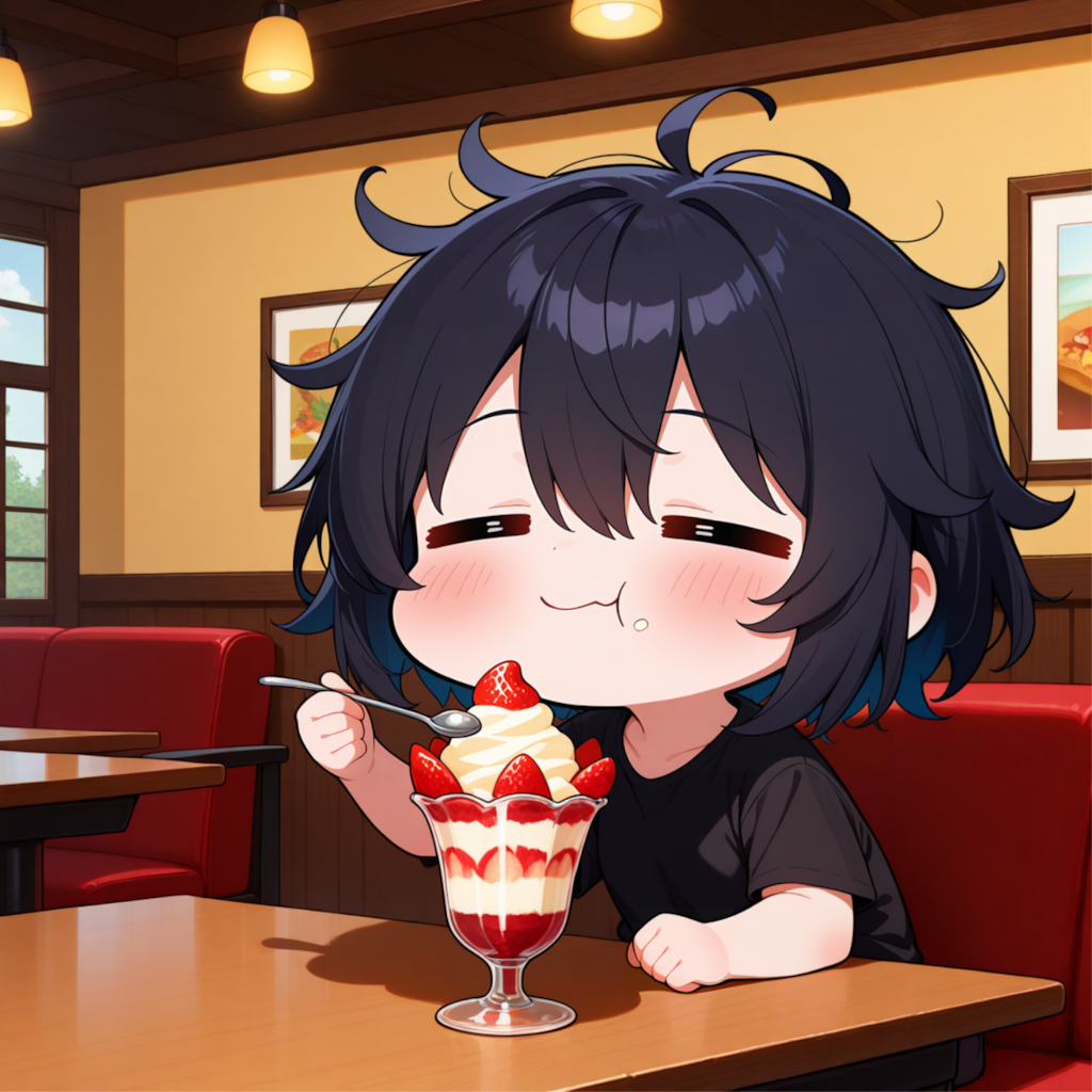 甘いもので中和中