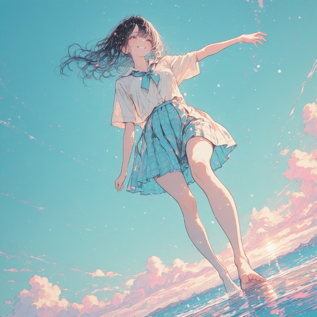 夏風に微笑んで