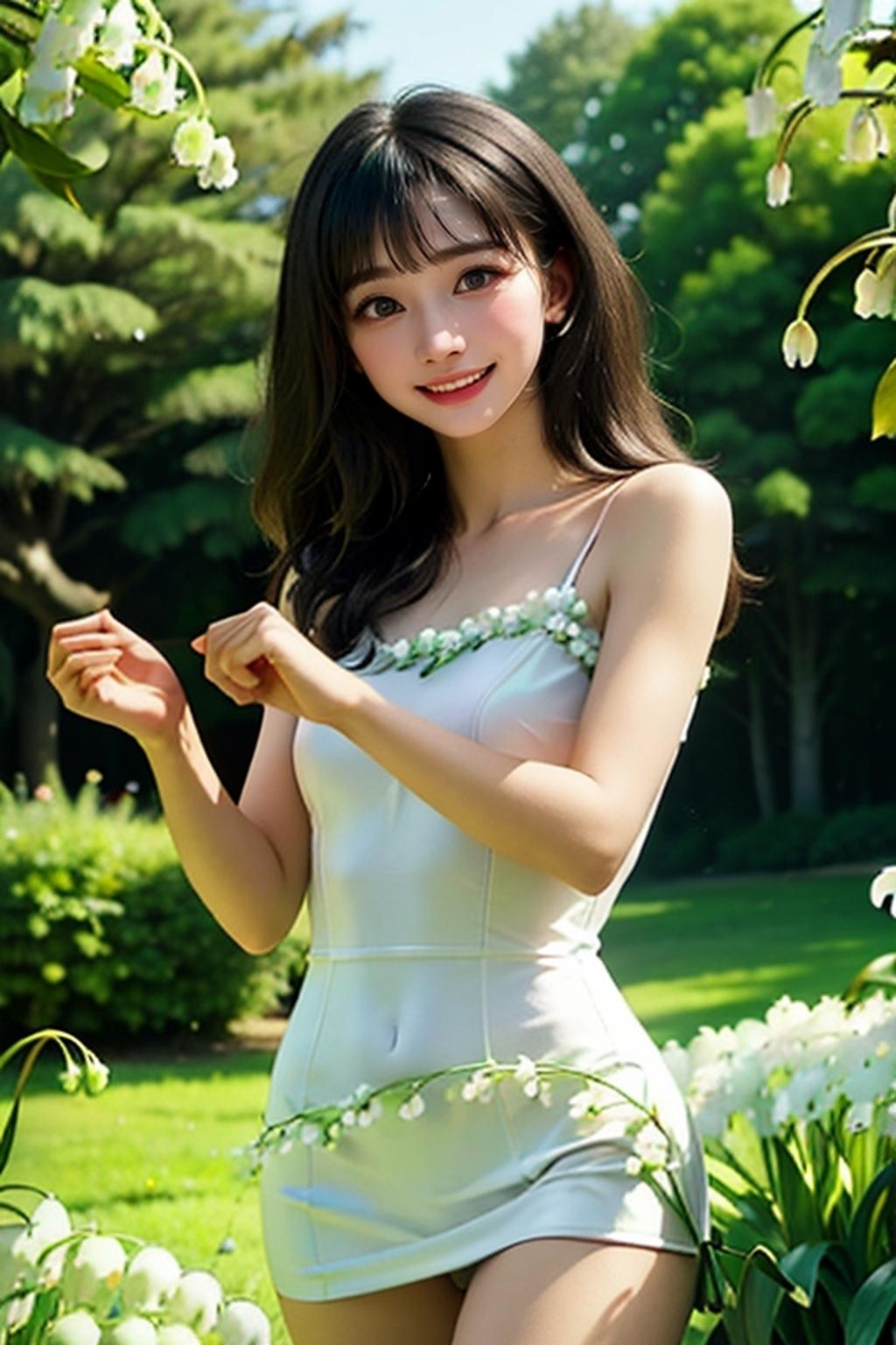 Lily of the valley flower Girl