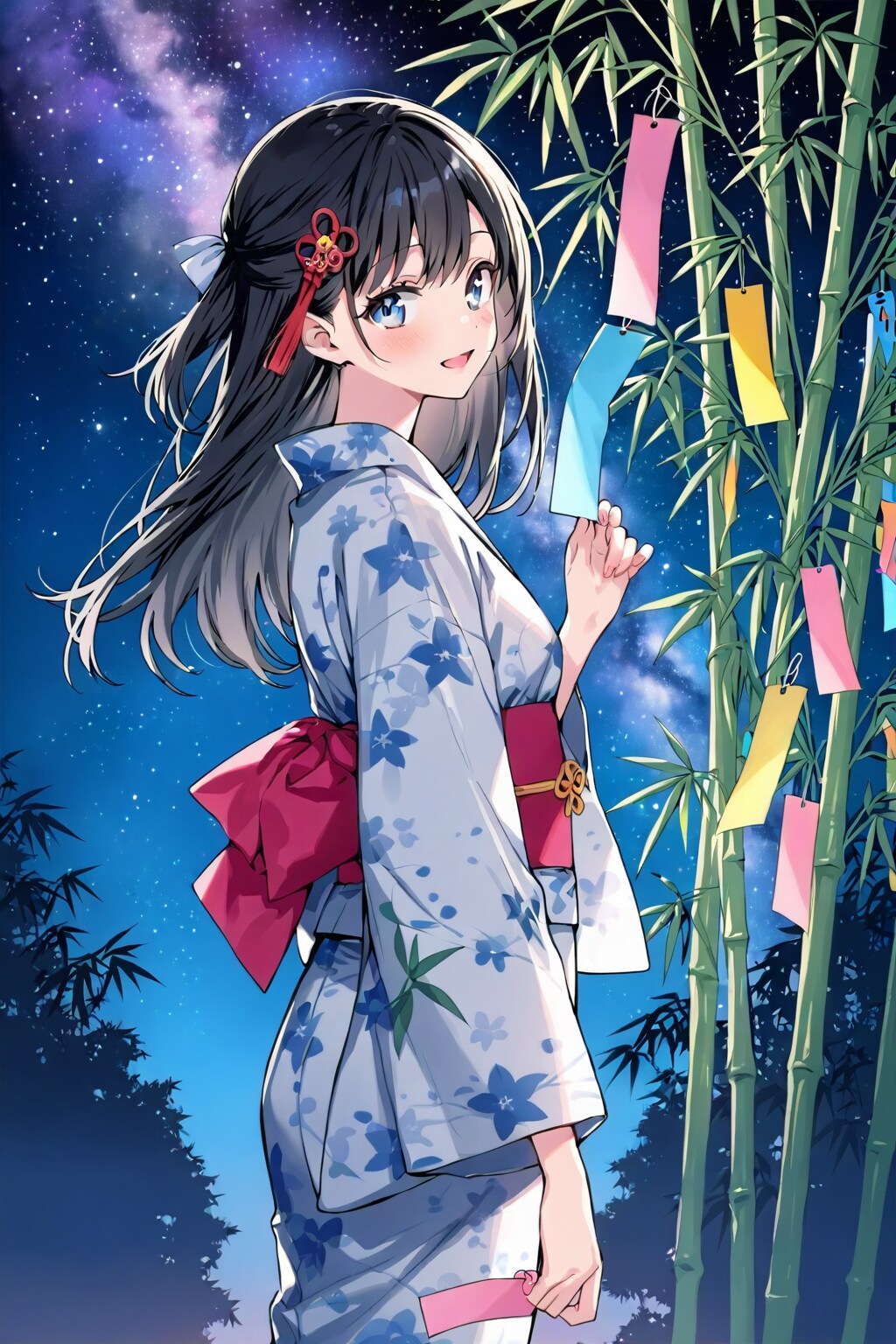 七夕の女の子