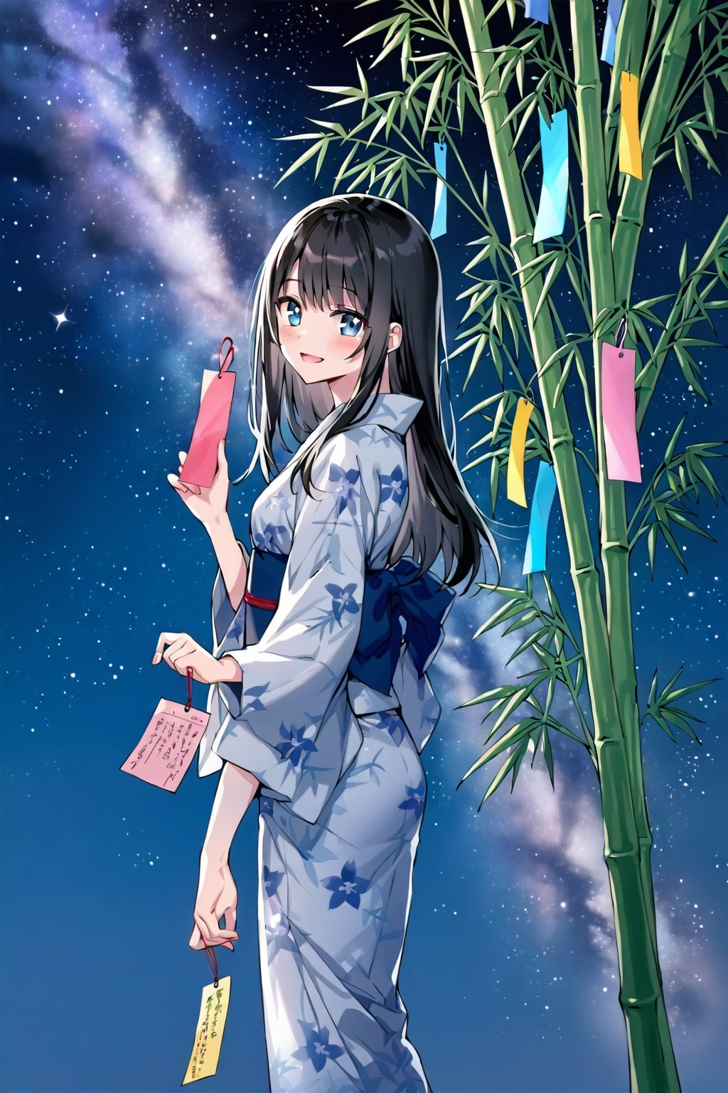 七夕の女の子
