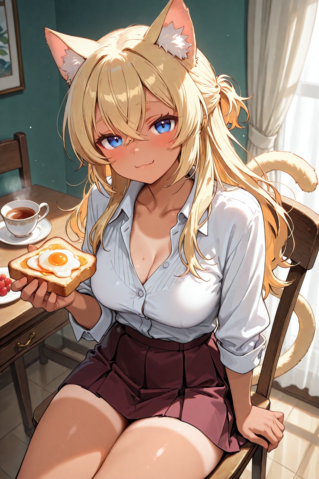 朝食にトースト | の人気AIイラスト・グラビア