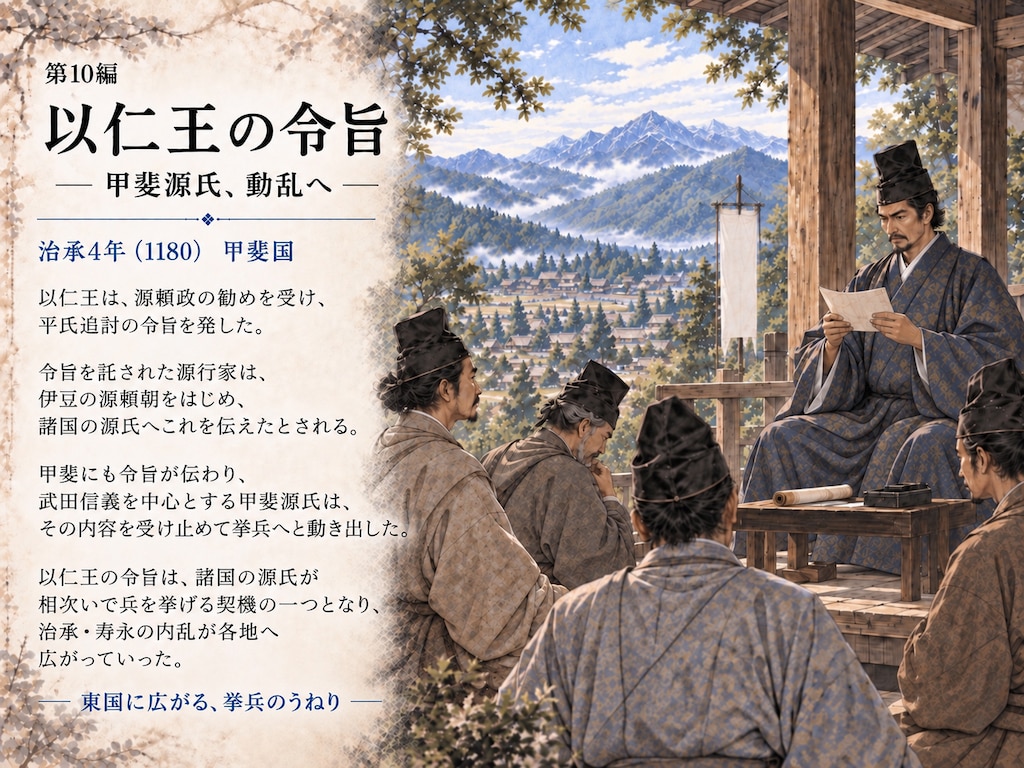 #10 以仁王の令旨 ― 甲斐源氏、動乱へ