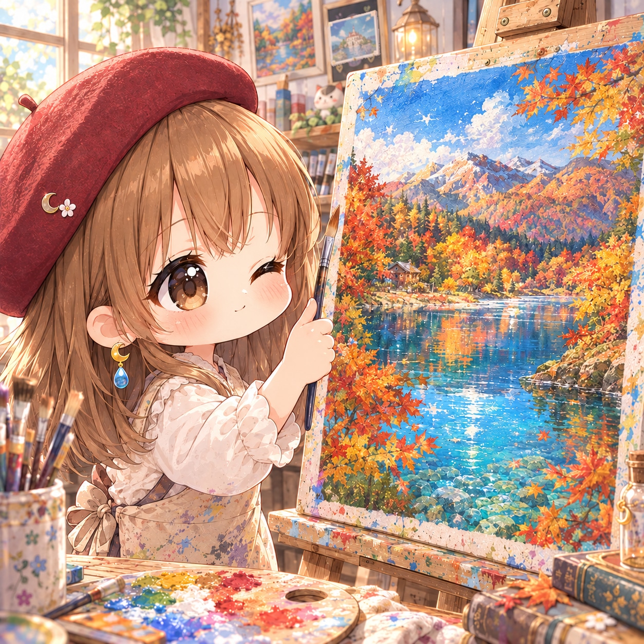 芸術の秋その2 | の人気AIイラスト・グラビア