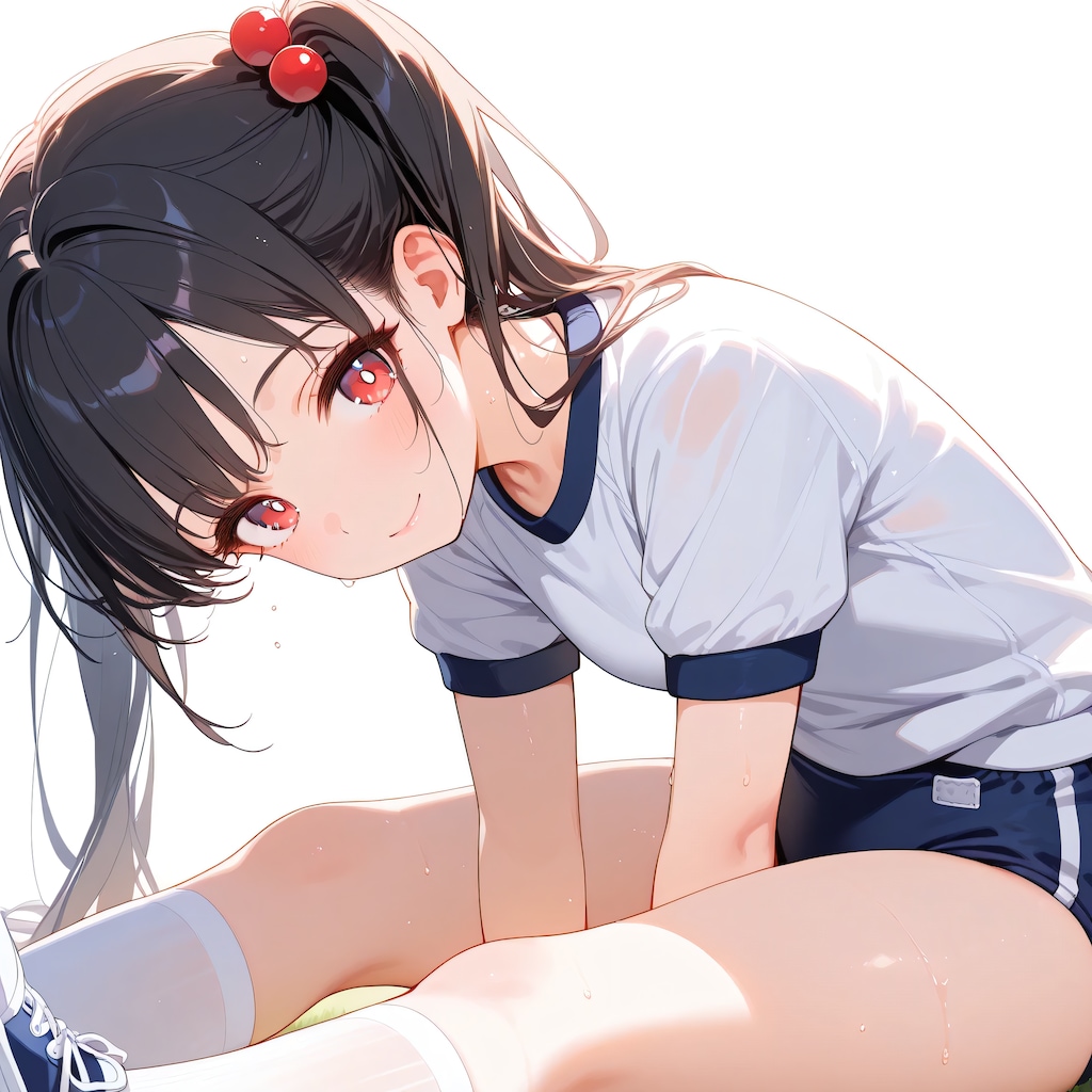 黒髪ツインテのブルマ娘　~ 黒髪ボブのブルマ娘６６ ~