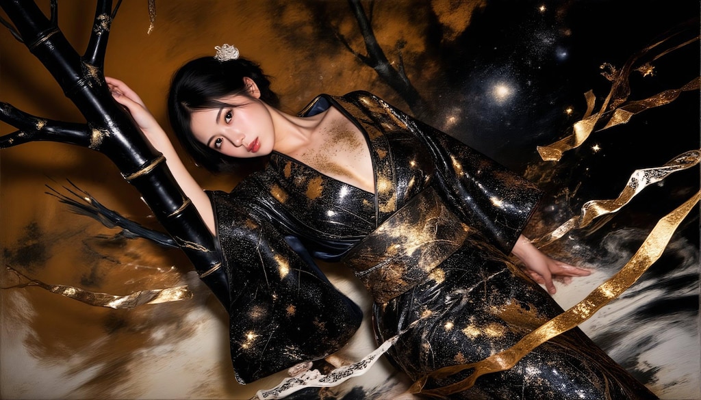 黄金の星空
