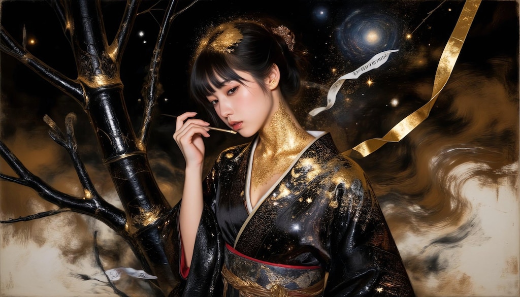黄金の星空