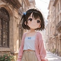 やさしく揺れる、咲良のロンスカ 2枚目