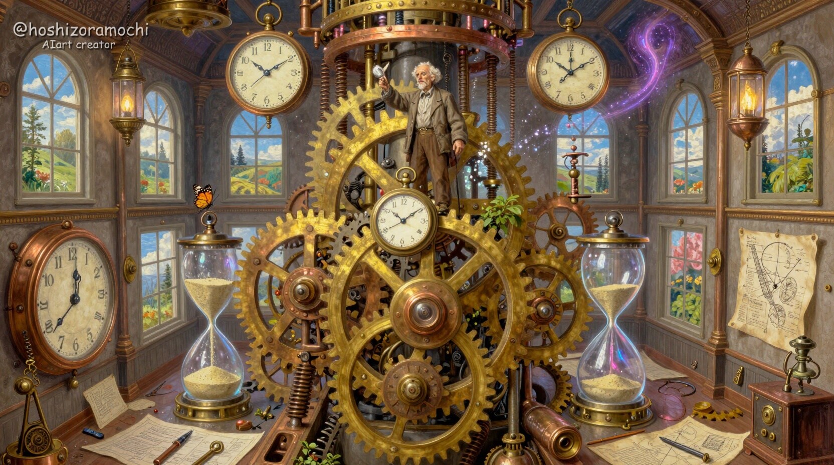 時計塔に住む時間の番人⏰ | の人気AIイラスト・グラビア
