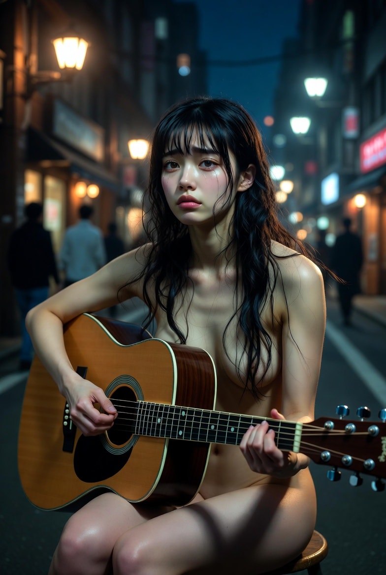 罰ゲームは裸で路上ギター