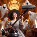 新型掃除機にご満悦の魔女 6枚目