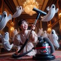 新型掃除機にご満悦の魔女 4枚目