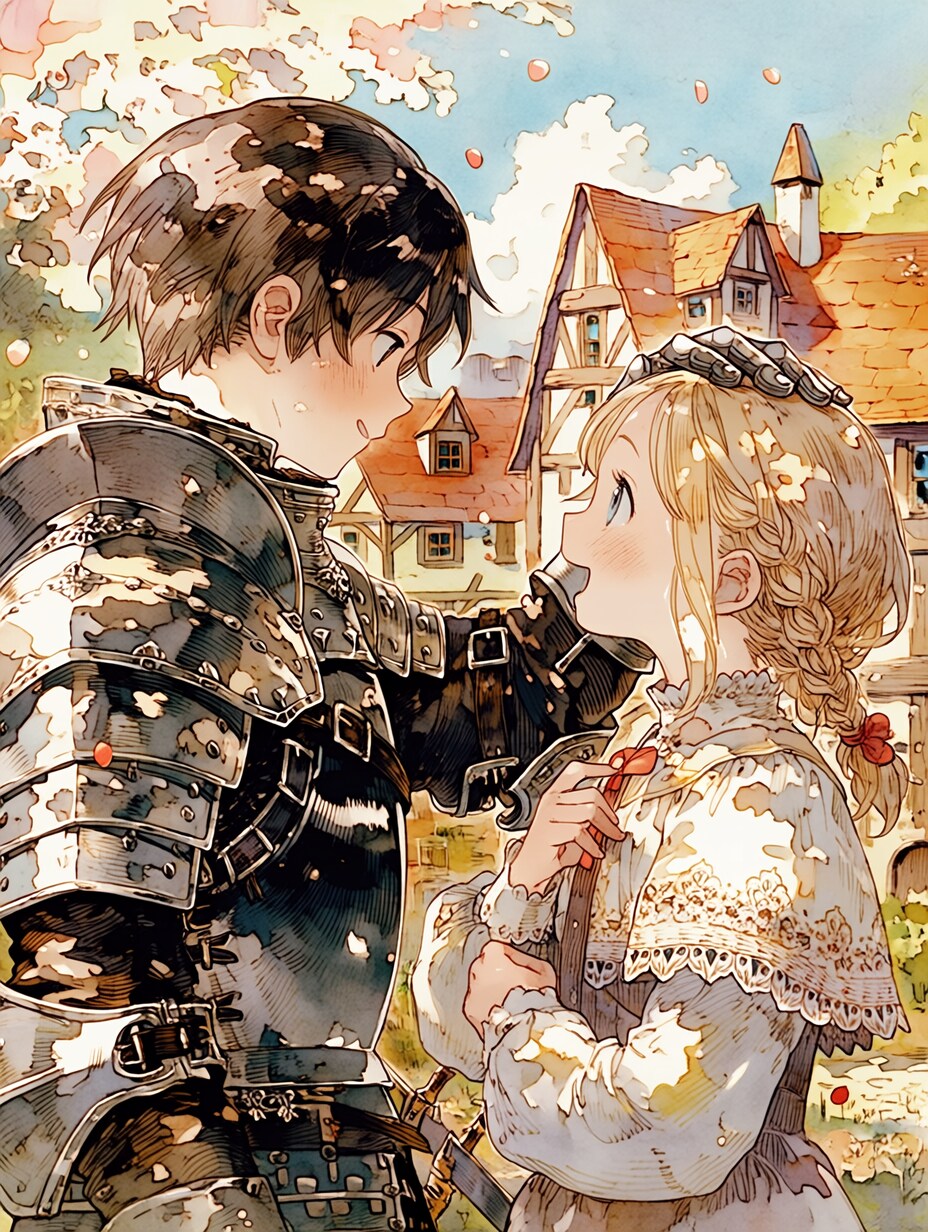騎士と村娘30 | の人気AIイラスト・グラビア