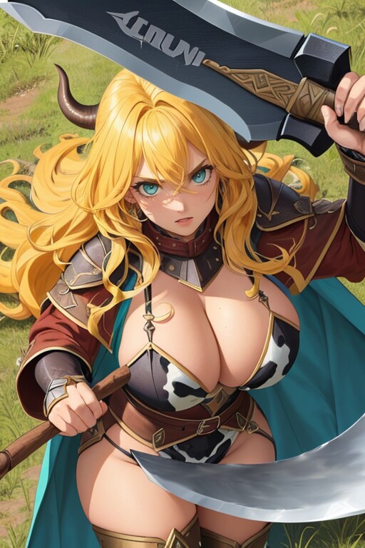 セントレイク（女戦士）vsシラクレナ（武士）