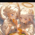 天使と楽しい食事会(6枚) 5枚目