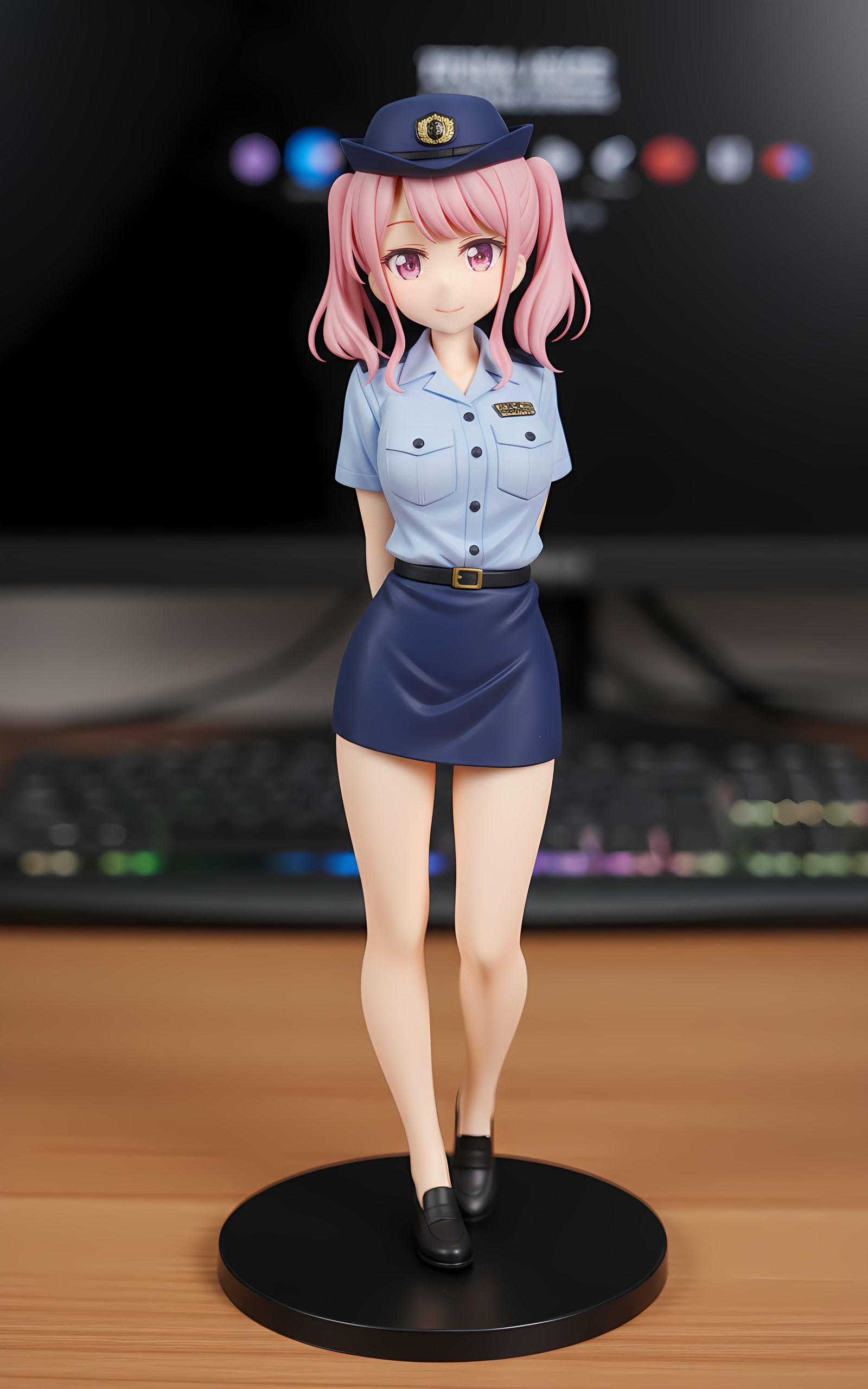 丸山彩 婦警 フィギュア風 | の人気AIイラスト・グラビア