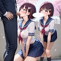 春、セーラー服少女と・・・ 2枚目