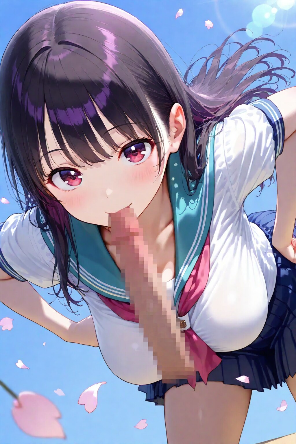 春、セーラー服少女と・・・