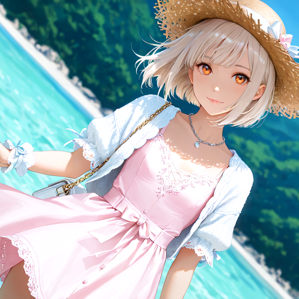 夏コーデ（読モ設定の子）