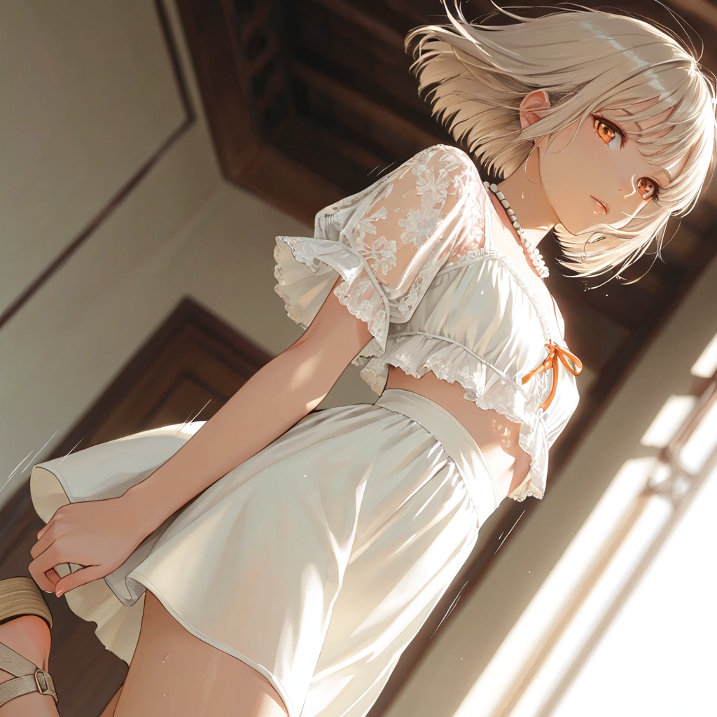 夏コーデ（読モ設定の子）